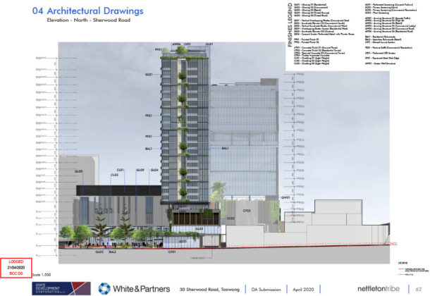 Toowong Town Centre -Northern Elevation