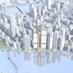 Proposed Brisbane Waterfront tower model massings