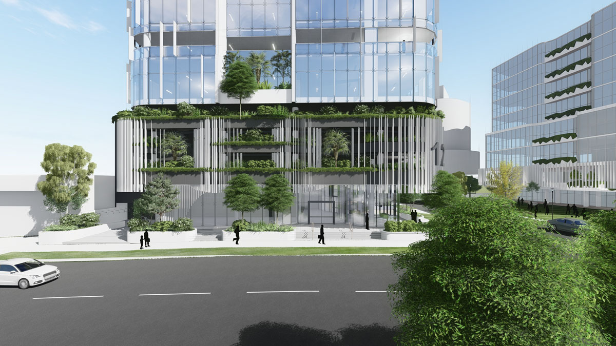 Architectural rendering of Thompson Street Health and Business Precinct