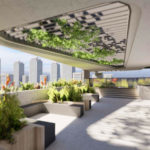 Architectural rendering of proposed rooftop terrace