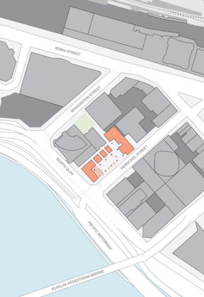Site context of proposed 205 North Quay development