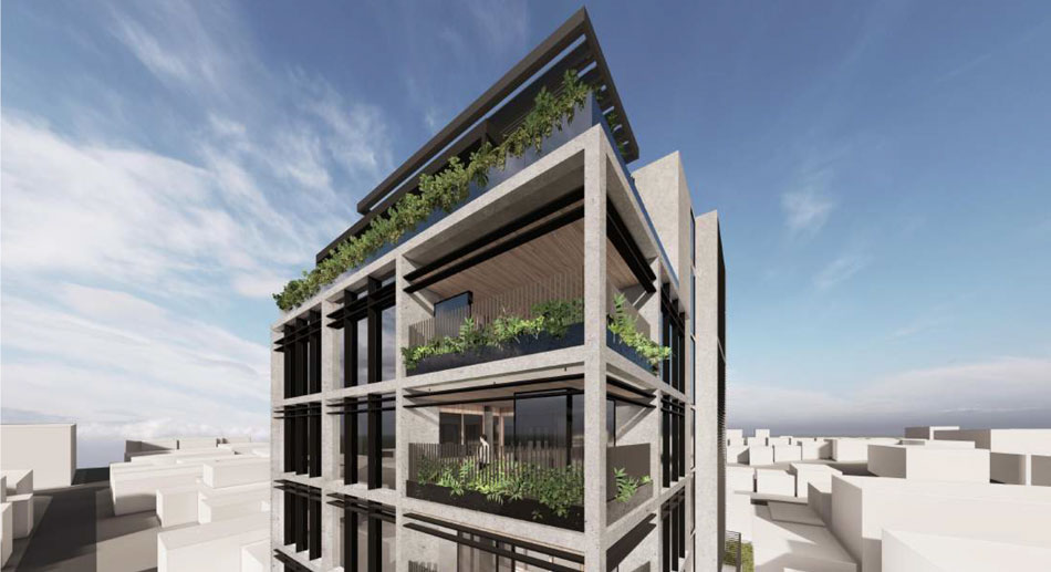 Architectual rendering of 95 Robertson Street, Fortitude Valley