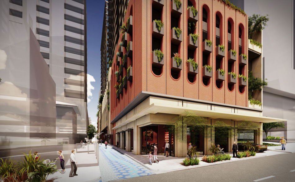 Architectual rendering of 30 Merivale Street, South Brisbane