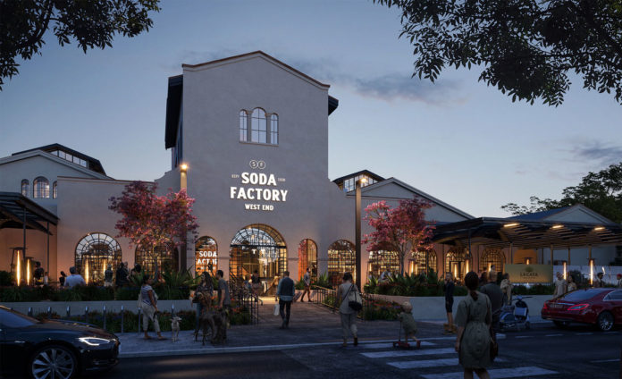 Architectural rendering of the proposed Soda Factory refurbishment
