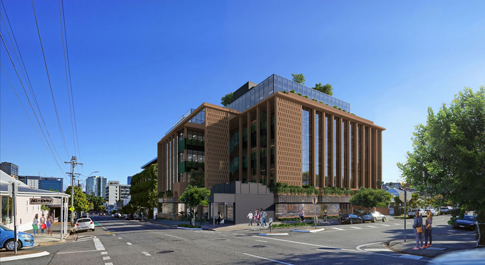 Architectural rendering of 76 James Street, Fortitude Valley