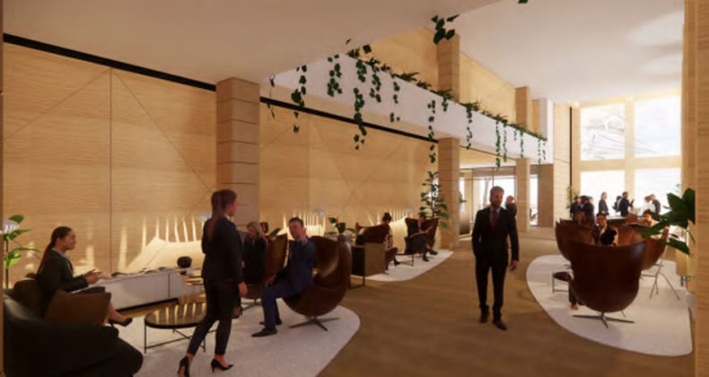 Proposed lobby lounge area