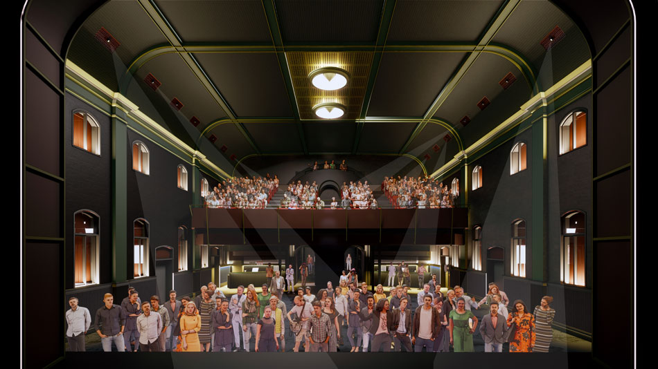 Architectural rendering of inside the proposed Princess Theatre