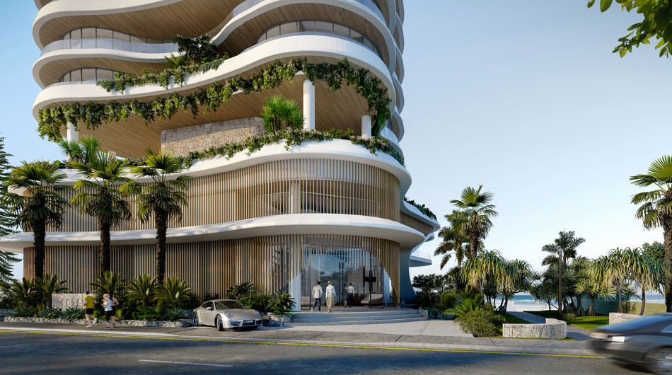 Architectual rendering of 'Coast' located at 43 Garfield Terrace, Surfers Paradise