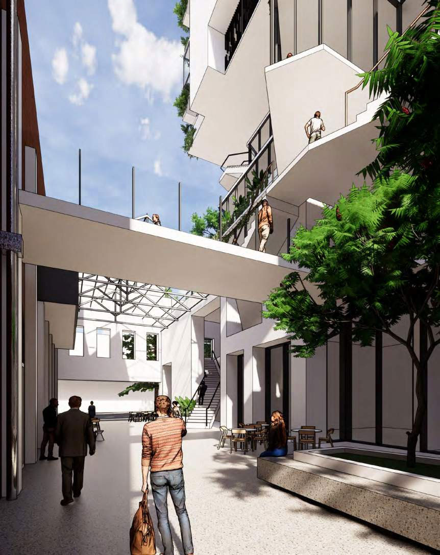 Architectural rendering of proposed Braggs Passage