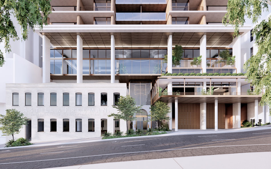 Architectural rendering of Arklife Cordelia Street in South Brisbane
