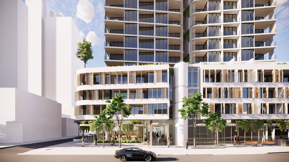 Architectural rendering of 19-25 Campbell Street, Bowen Hills