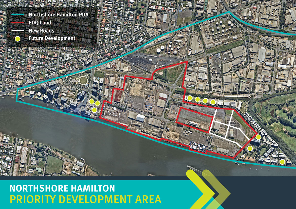 Map of the Athletes' Village planned for Northshore Hamilton