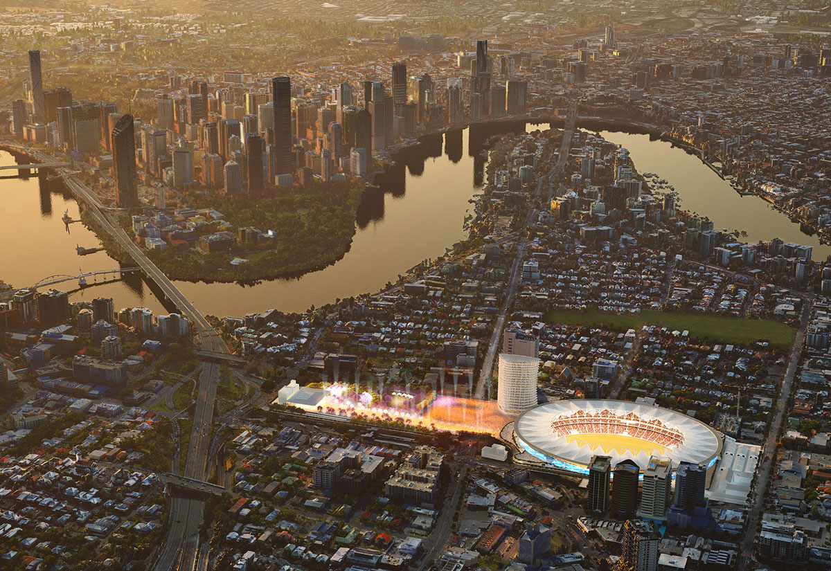 Proposed new Olympic Stadium to replace the Gabba