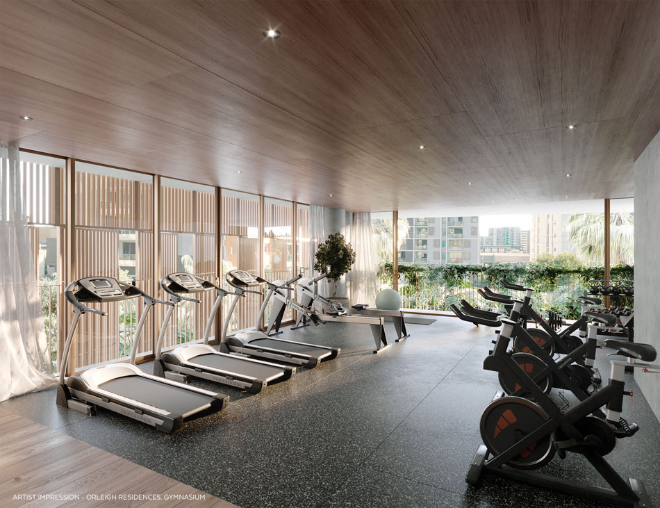 Architectural rendering of Enclave West End Fitness Centre