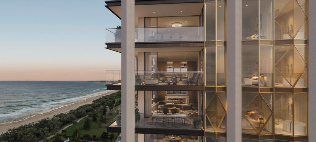 Architectural rendering of Luxe, Broadbeach
