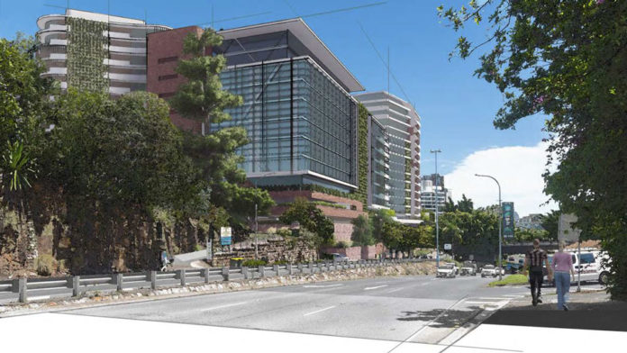 Concept rendering of proposed Kangaroo Point Integrated Wellness Community