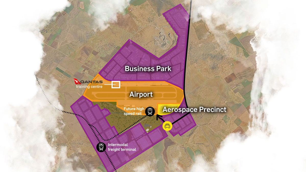 Map of Welcamp Airport showing future plans