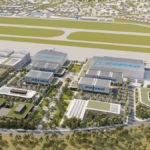 Architectural rendering of Wellcamp Aerospace Precinct with Boeing Advanced Manufacturing Facility