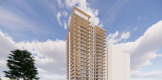 Architectural rendering of proposed Manning Street residential tower in Milton