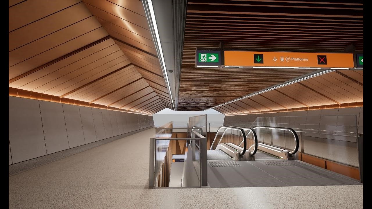 Inside the Futuristic Looking Cross River Rail Underground Stations