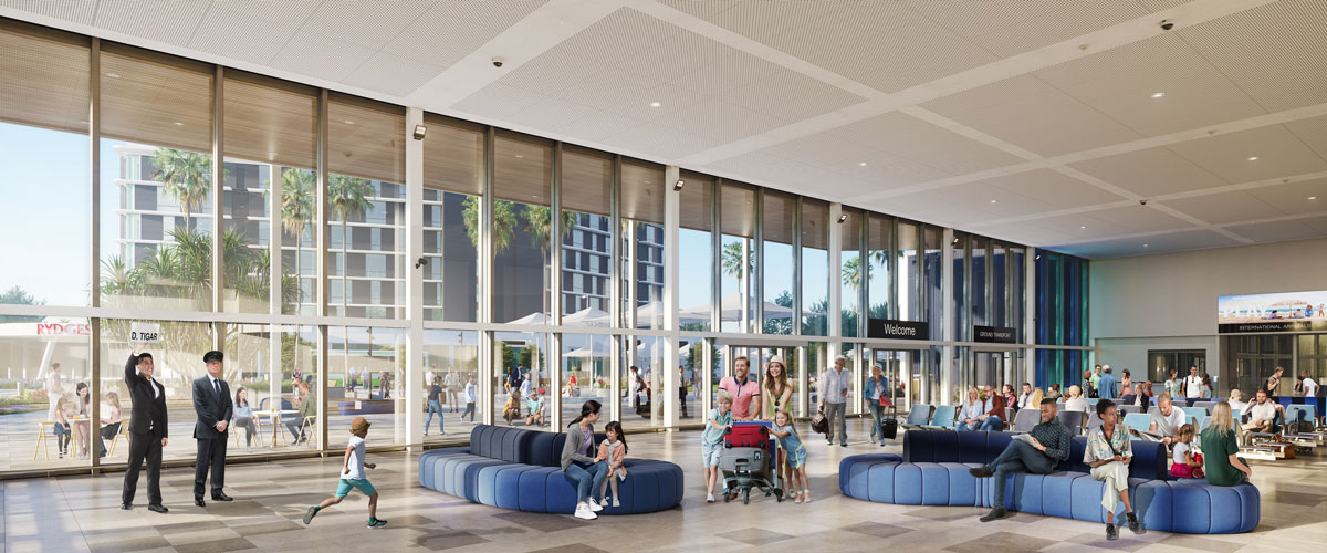 Gold Coast Airport terminal expansion arrivals hall