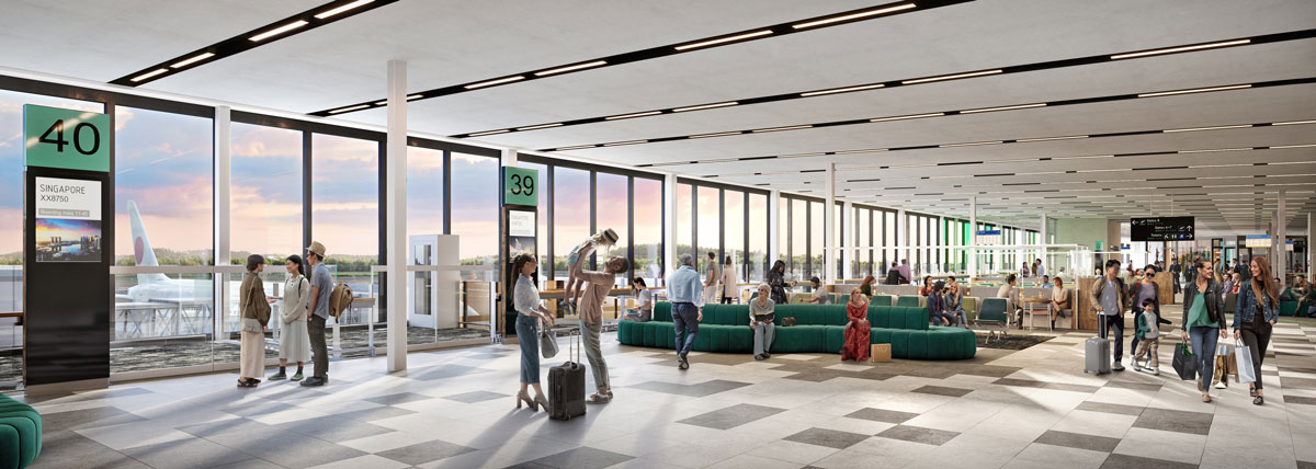 Gold Coast Airport terminal expansion departure lounge