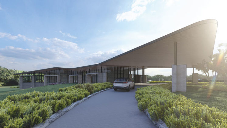 Architectural rendering of proposed Golf Club House building