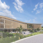 Architectural rendering of proposed Medical Centre building