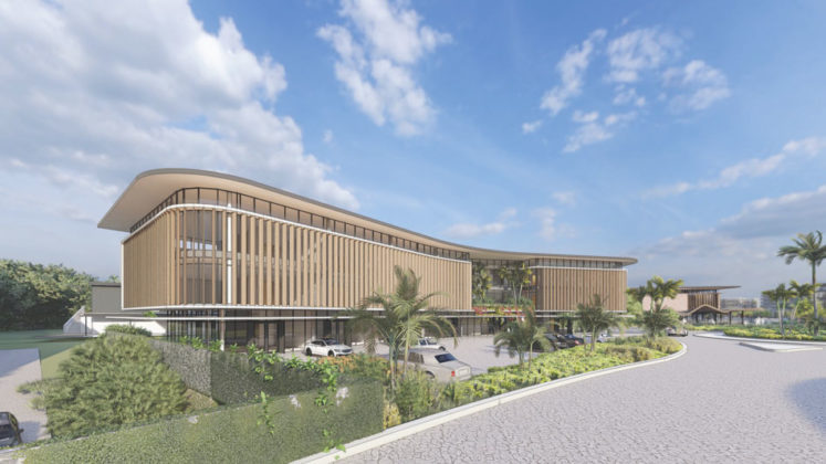 Architectural rendering of proposed Medical Centre building