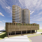 Architectural rendering of Portside Wharf building 19