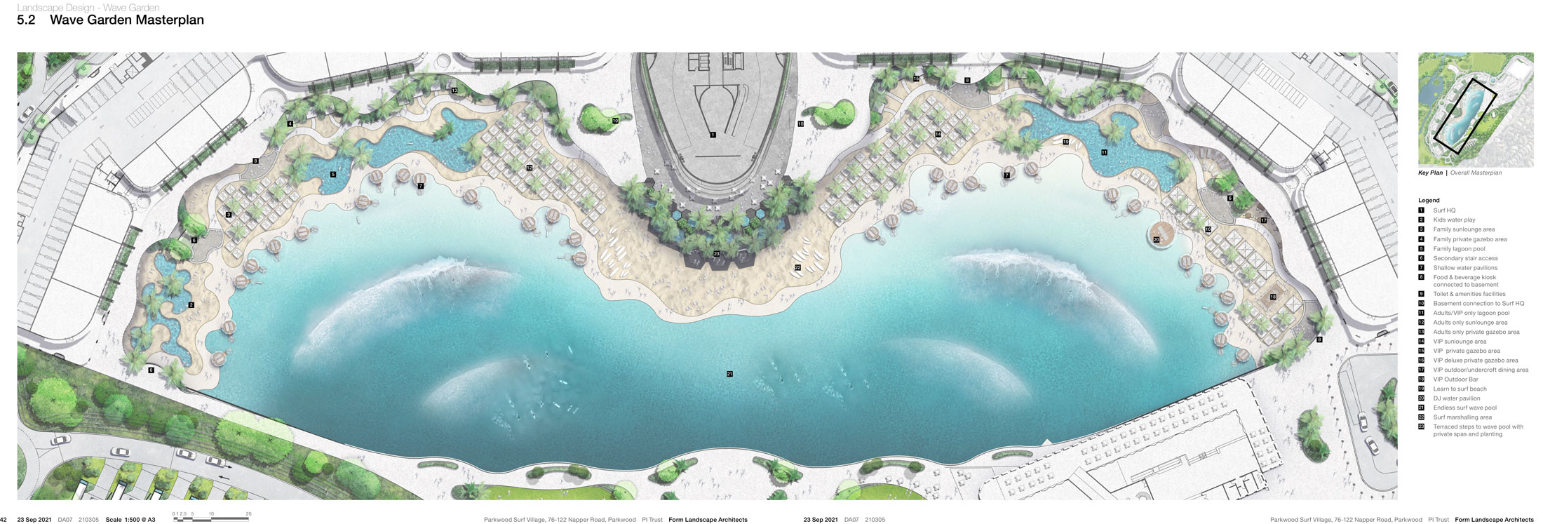 Masterplan of the proposed Wave Garden