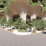 Architectural rendering of Aria's updated 'Urban Forest' proposal