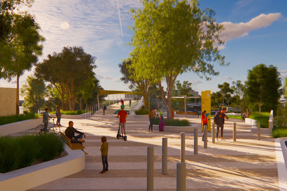 Architectural rendering of proposed Toowong Landing Space