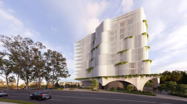 Architectural rendering of Spyre Group's 'Arc' at Toowong