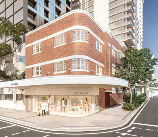 Architectural rendering of proposed 105 Melbourne Street refurbishment
