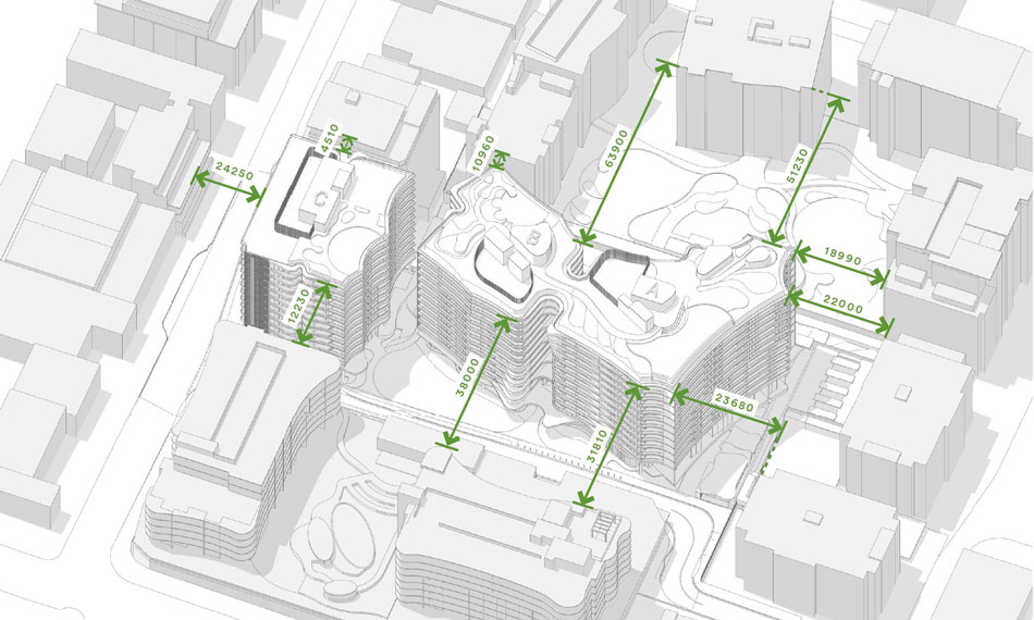 Proposed building separation of Pradella's 'The Lanes'