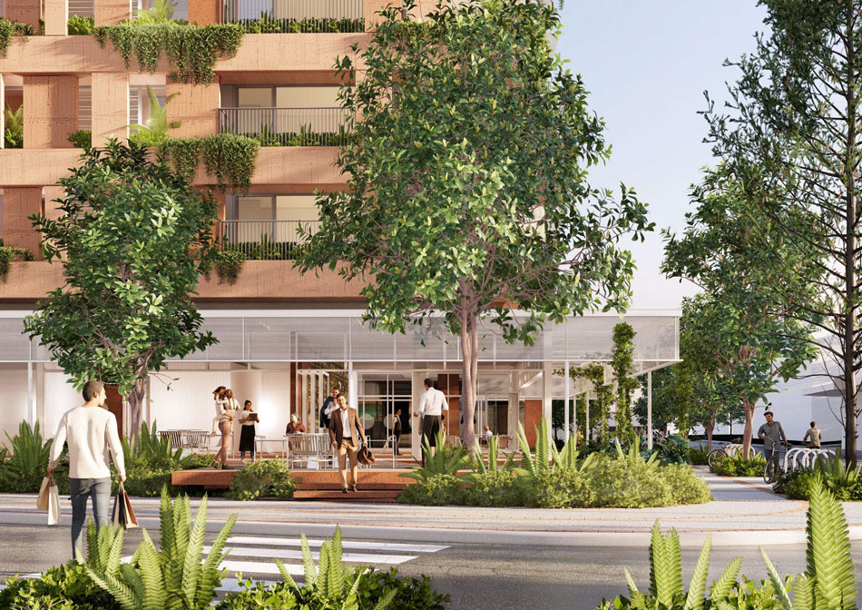Architectural rendering of Centa Property Group's Indooroopilly development