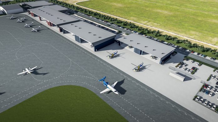 Rendering of proposed Aeromedical Facility at Brisbane Airport