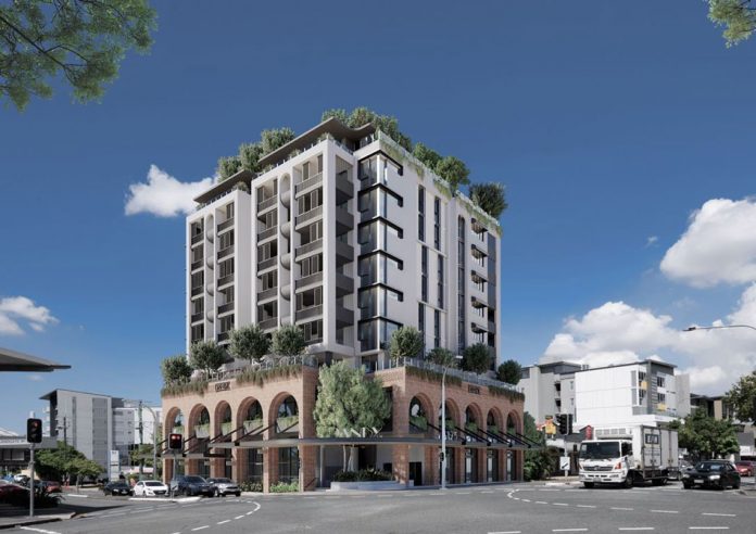 Architectural rendering of the Gardner Vaughan Group's Danby Lane project in Nundah