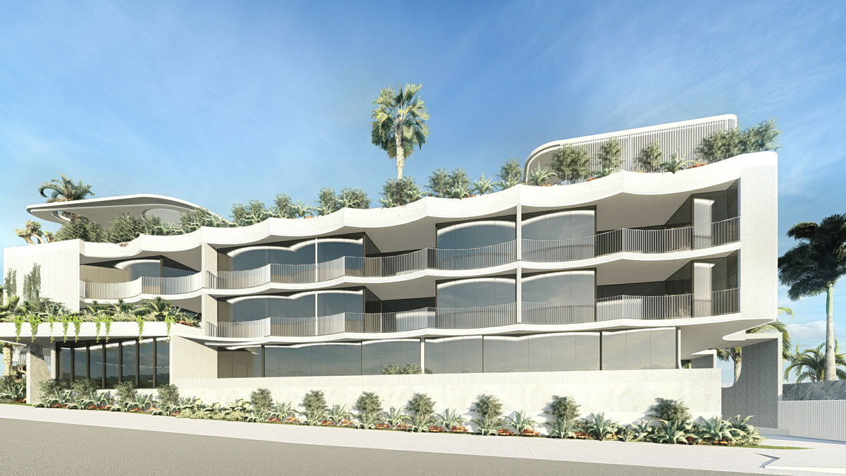 Architectural rendering of Cielo Group's 360 Riding Road, Bulimba residential-led development