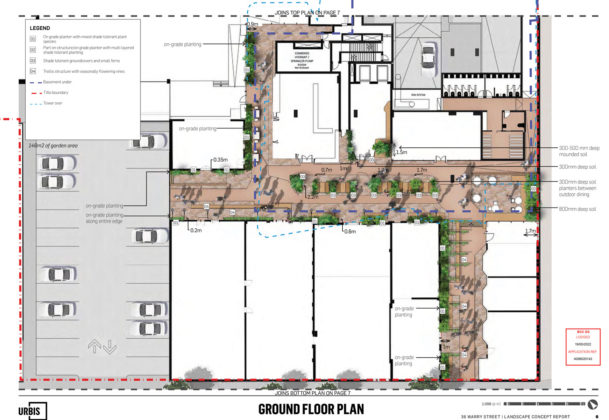Proposed ground level of the retail laneway at the former Keating's Bread Factory
