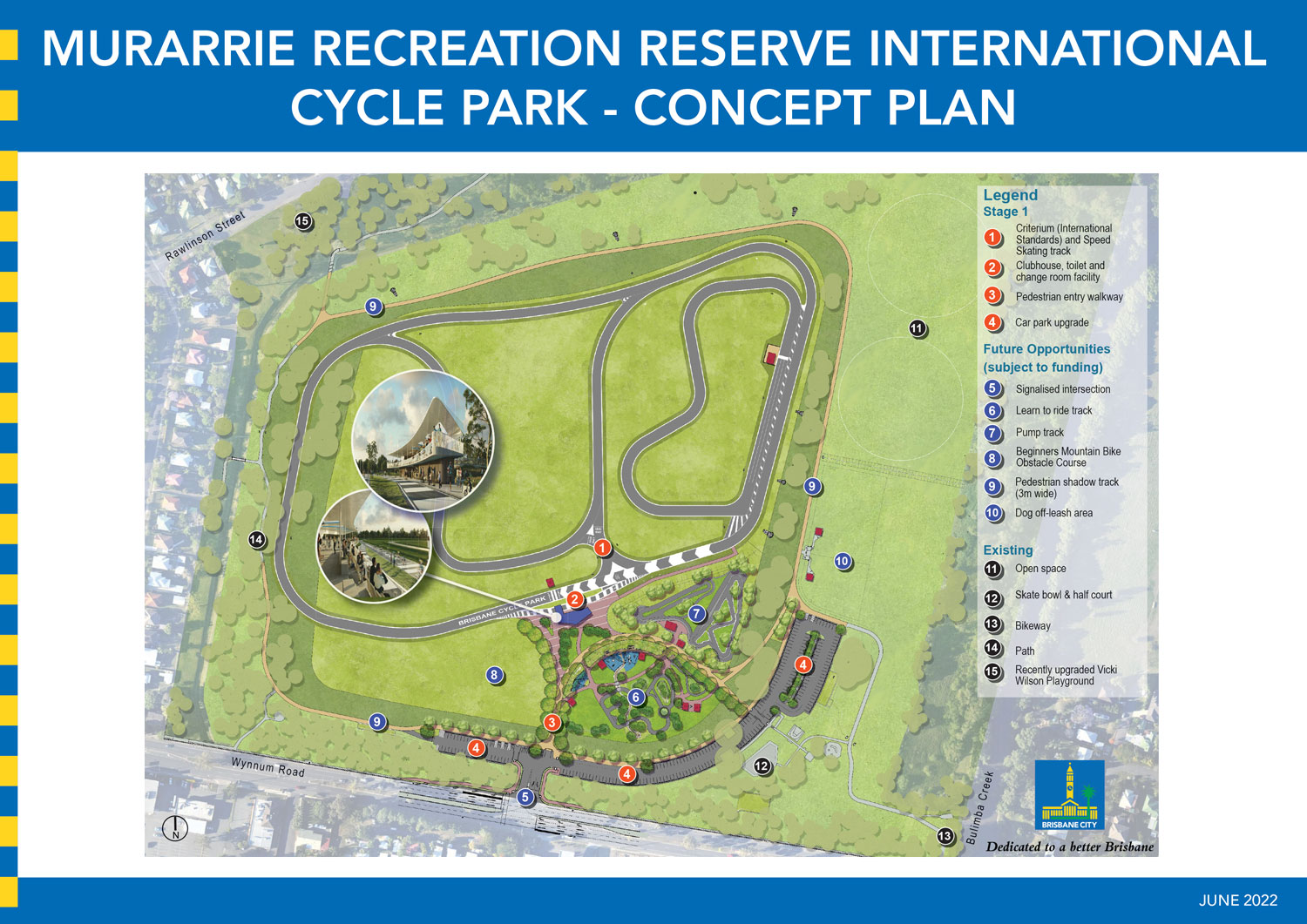 Plan of The Murarrie International Cycling Park