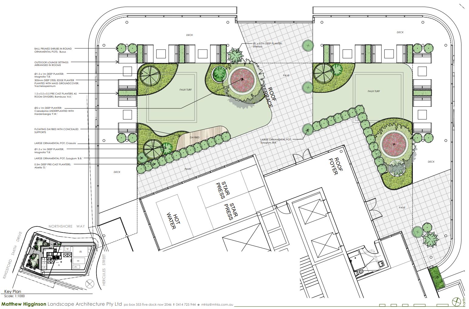 Proposed rooftop terrace