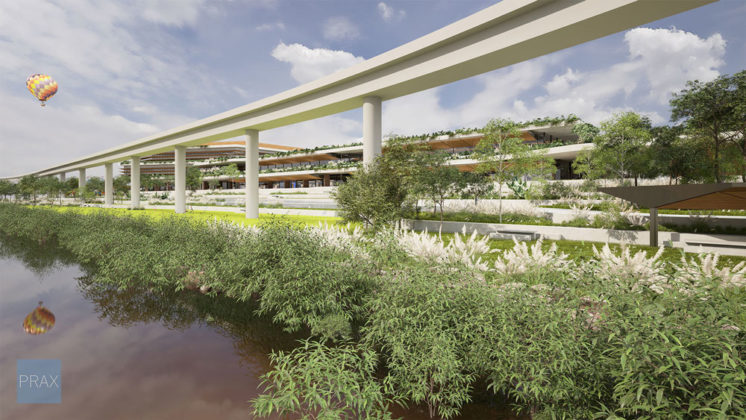 View from Kedron Brook. A vision for Toombul. Source: PRAX