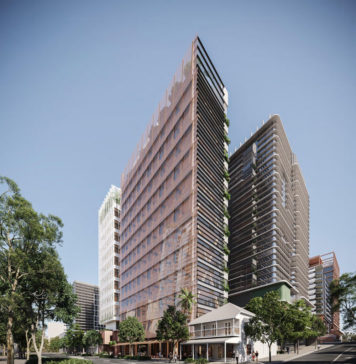 Architectural rendering of Aria's new Melbourne Street commercial master plan