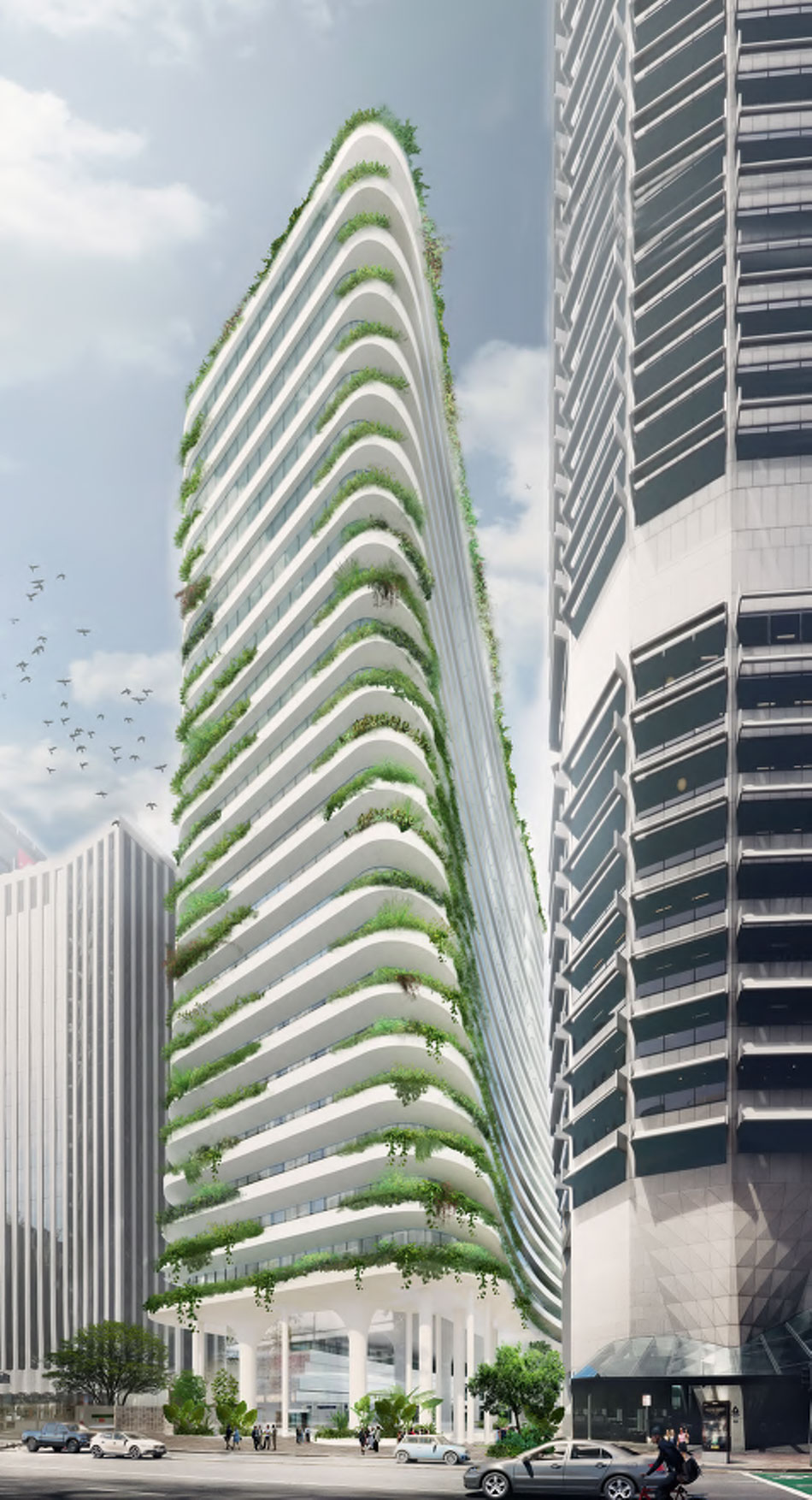 Architectural rendering of GPT's 135 Eagle Street, Brisbane City