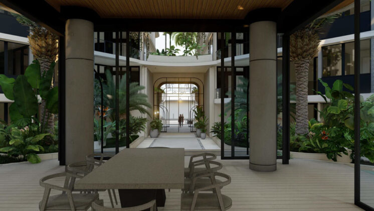Architectural rendering of 17 Dover Street, Albion Ground Level Recreation