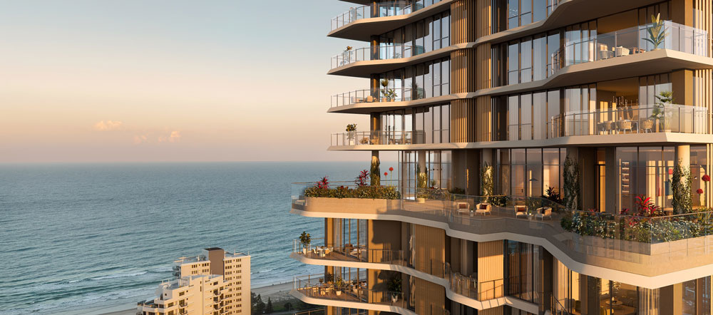 Architectural rendering of The Rochester Broadbeach