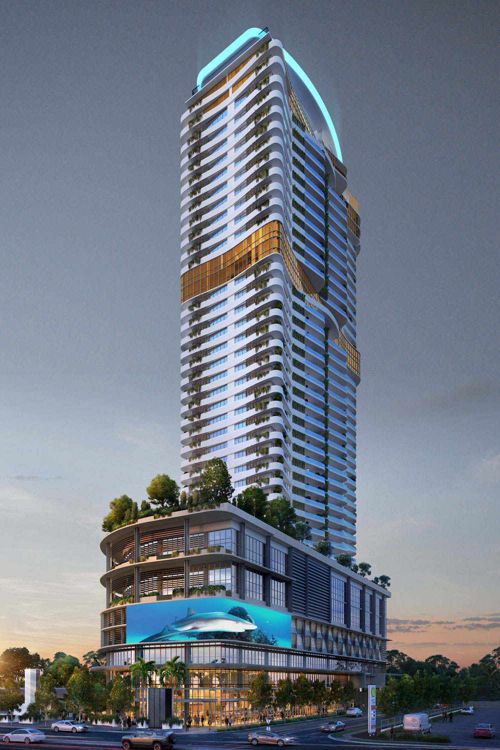 Architectural rendering of Monarch Place