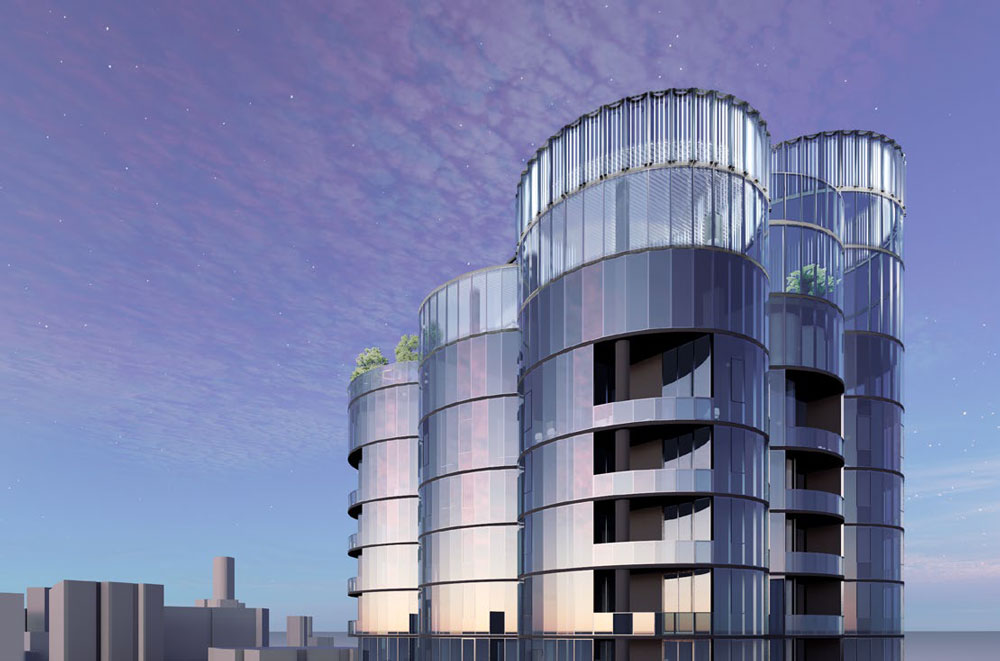 Architectural rendering of Aria's new development at 10 Cordelia Street, South Brisbane